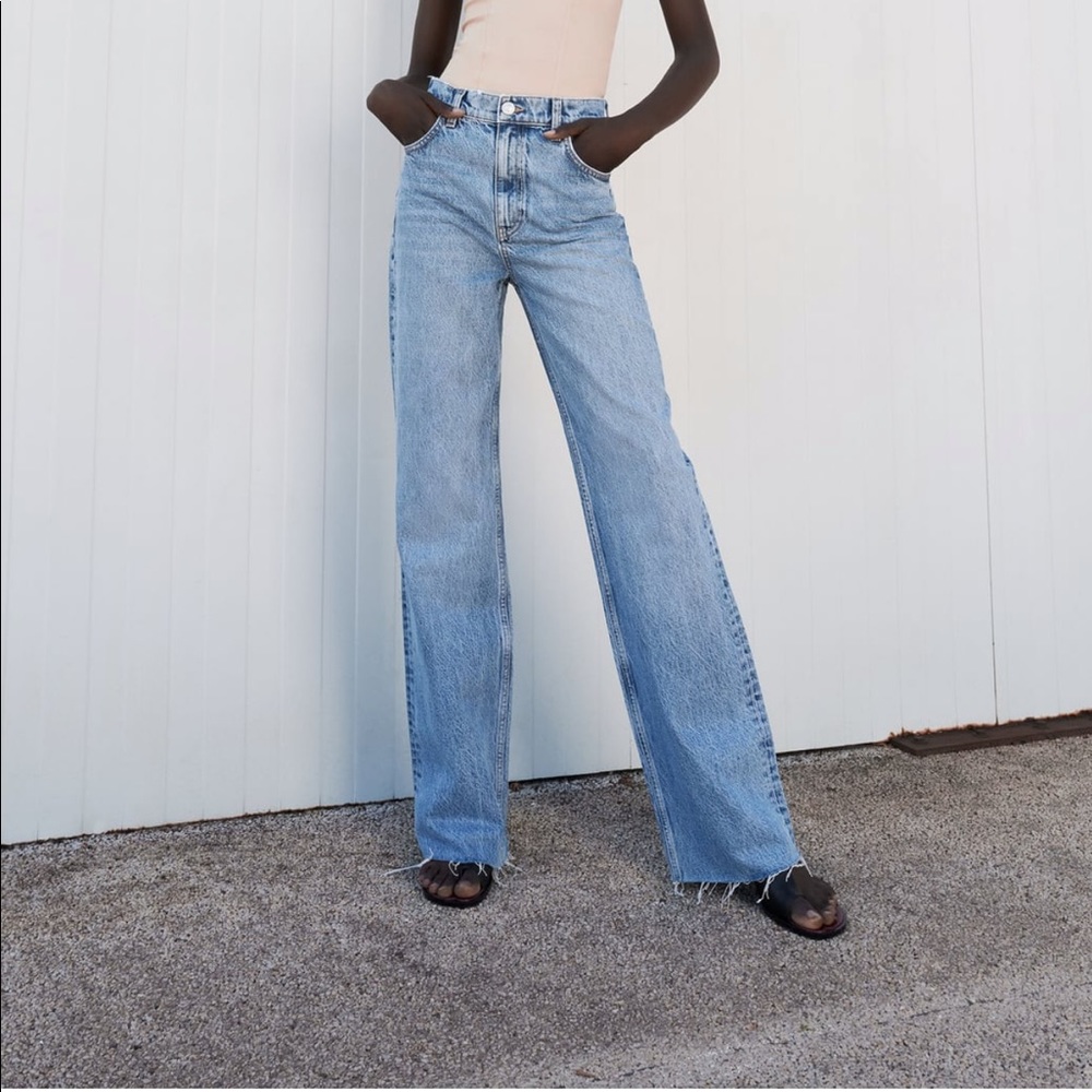 Zara high rise wide leg